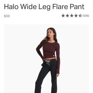 Vuori Halo Wide leg Flare pant